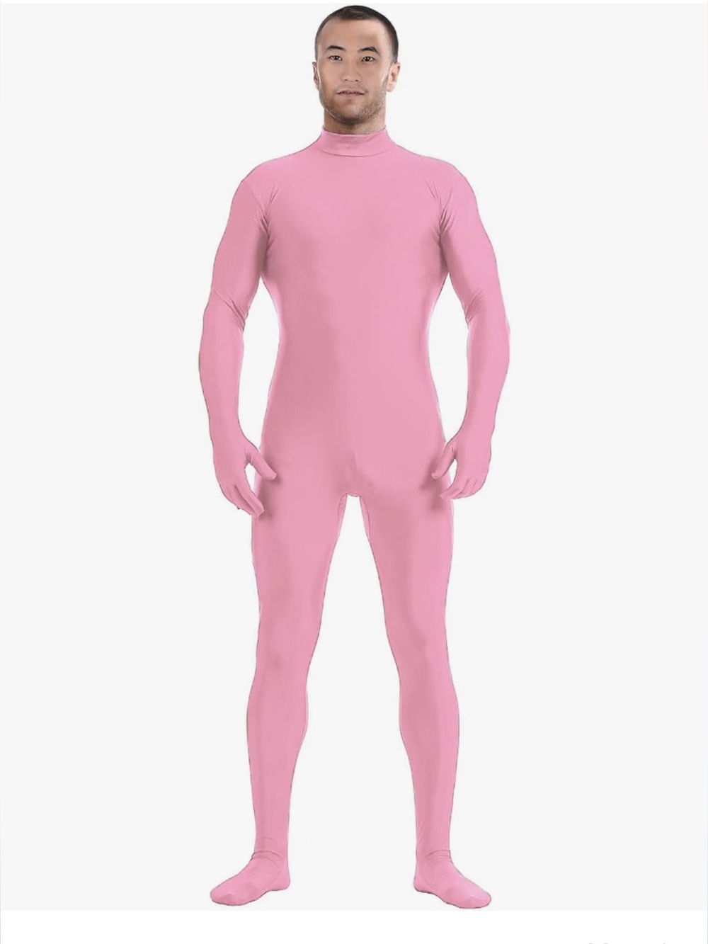 Men's Full-Body Pink Swim Suit - Long Sleeve